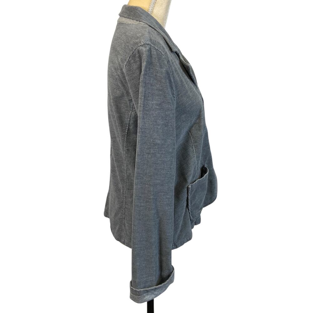 Sundance Gray Long Sleeves Jacket Corduroy Button Closure Size 12 Petite - Picture 2 of 5